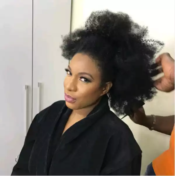 Chika Ike and her natural hair in new photo